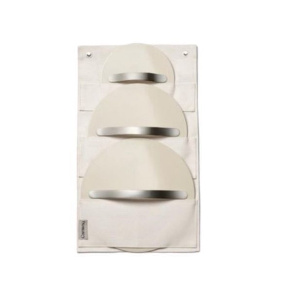 Caraway Canvas Cream‎ Hanging Lid Organizer Holder - Picture 1 of 3
